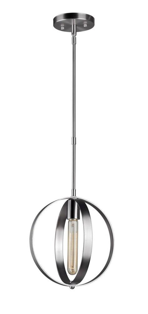 Forte Lighting 2641-01 1 Light 10" Wide Pendant - Nickel