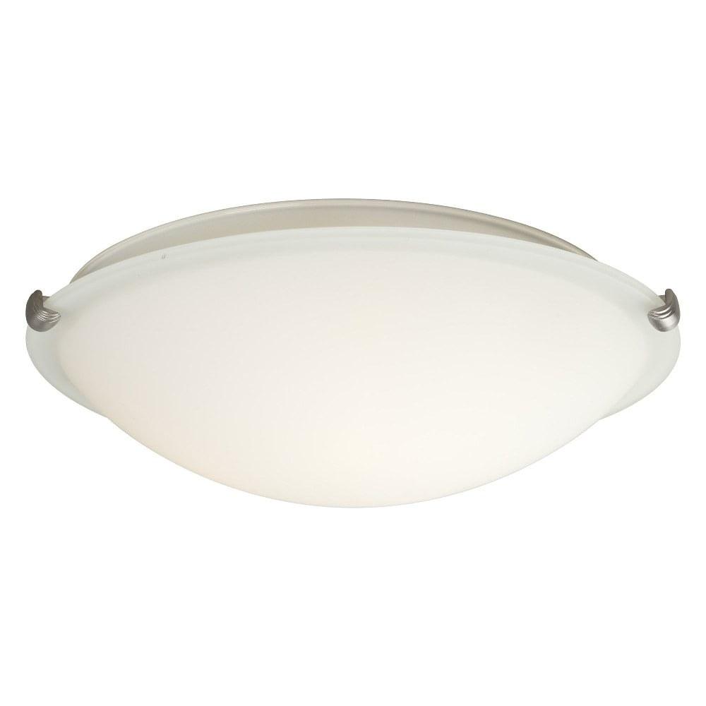 Cirrus Brushed Nickel 3-Light 16" Flush Mount Ceiling Fixture