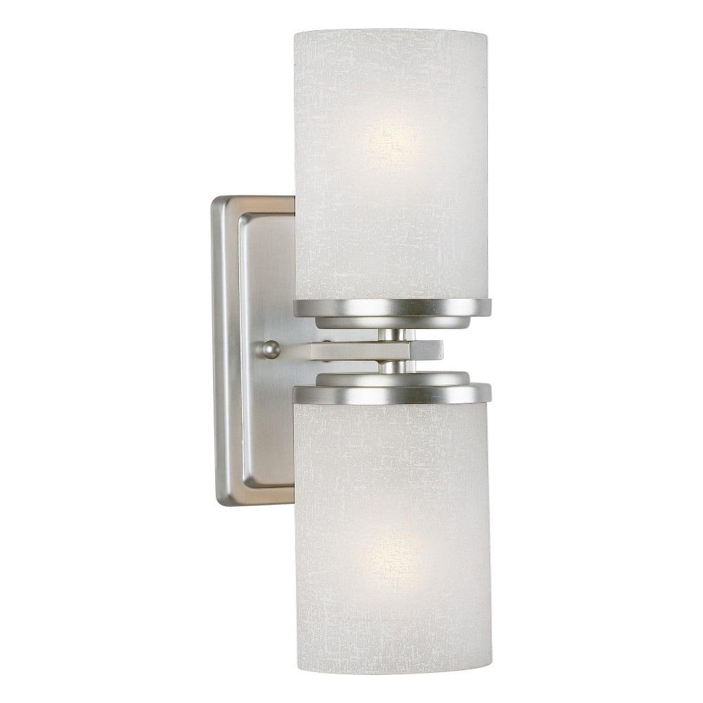 Brushed Nickel Dimmable Battery-Powered Wall Sconce, 13 in