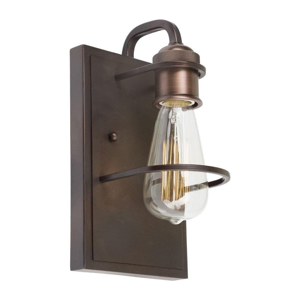 Antique Bronze Dimmable Direct Wired Wall Sconce, 10" Height