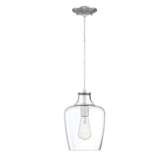Forte Lighting - Milo - 1 Light Pendant In Classic Style-11.75 Inches Tall and 8