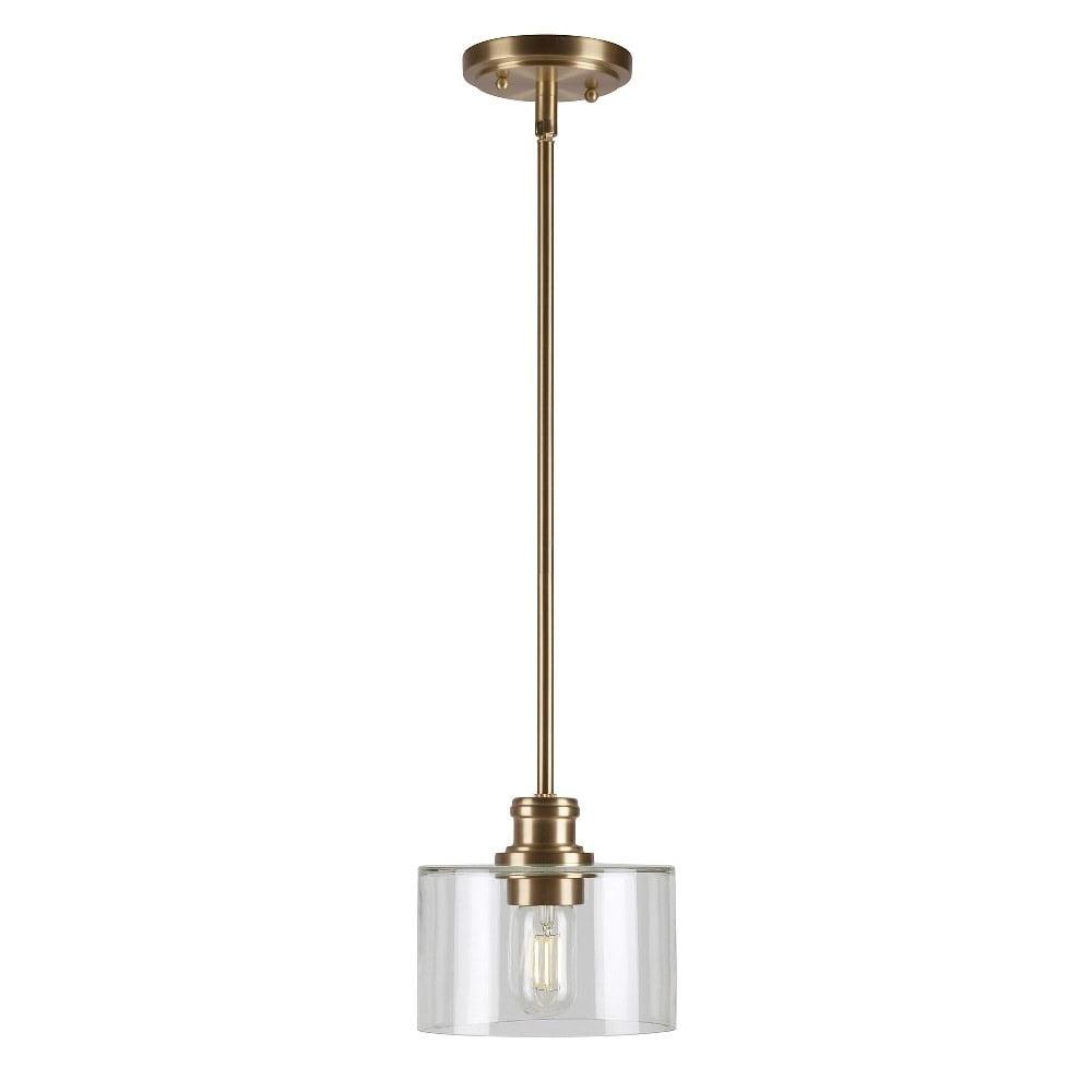 Forte Lighting 2748-01 Zane 7" Wide Mini Pendant - Gold