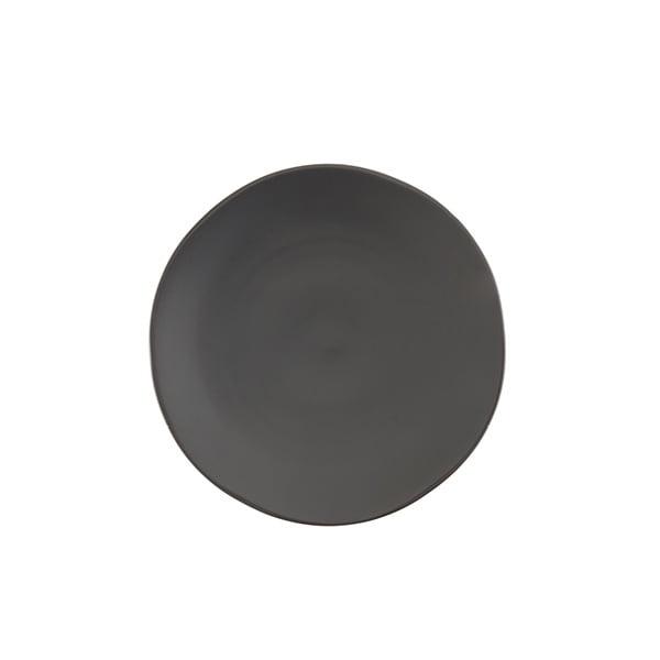 Fortessa  Heirloom Stoneware Dinnerware 8" Salad Plate - Charcoal - 4 Piece