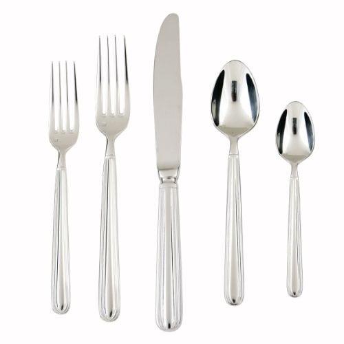 Doria 5 Piece 18/10 Stainless Steel Flatware Set, Service for 1