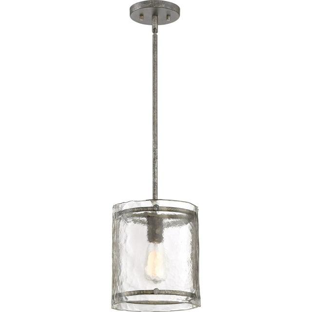 Quoizel Lighting Fortress 1 - Light Pendant in  Mottled Silver
