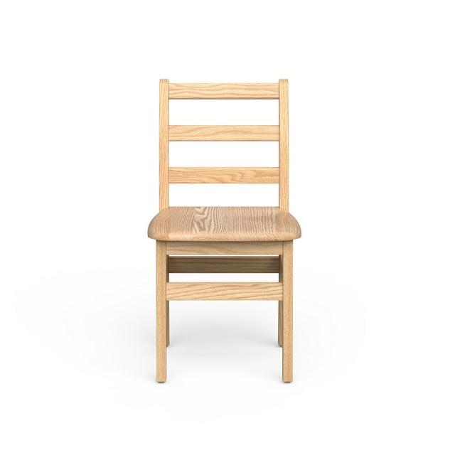 Foundations Little Scholars Sillas Escolares de Madera para Niños Roble Rojo Completamente Ensambladas, Fabricadas en EE. UU., 14", Paquete de 2