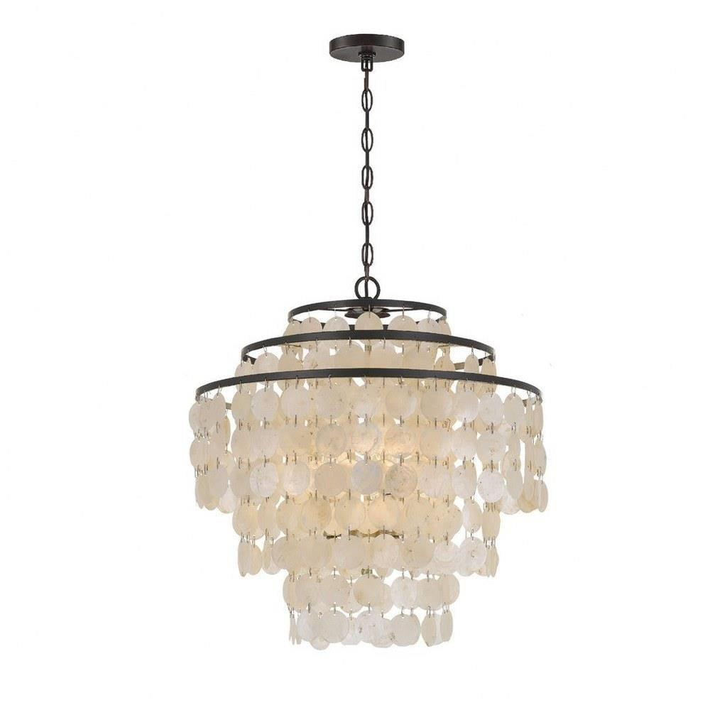 Crystorama Lighting Brielle 4 - Light Chandelier in  Dark Bronze