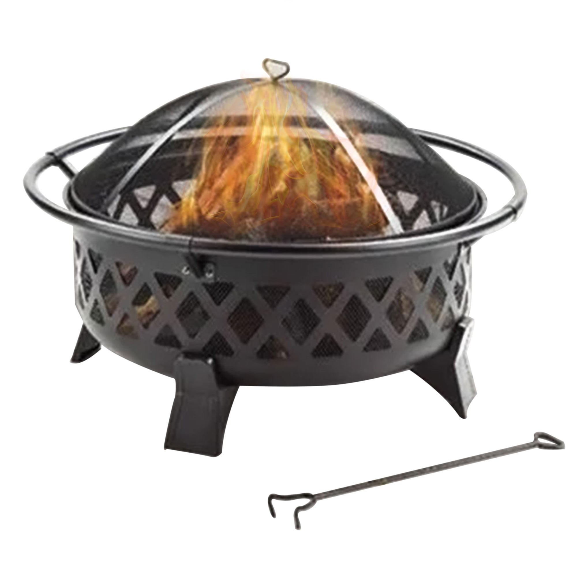 Four Seasons Courtyard Wood Burning Outdoor Fire Pit Backyard Patio Fireplace