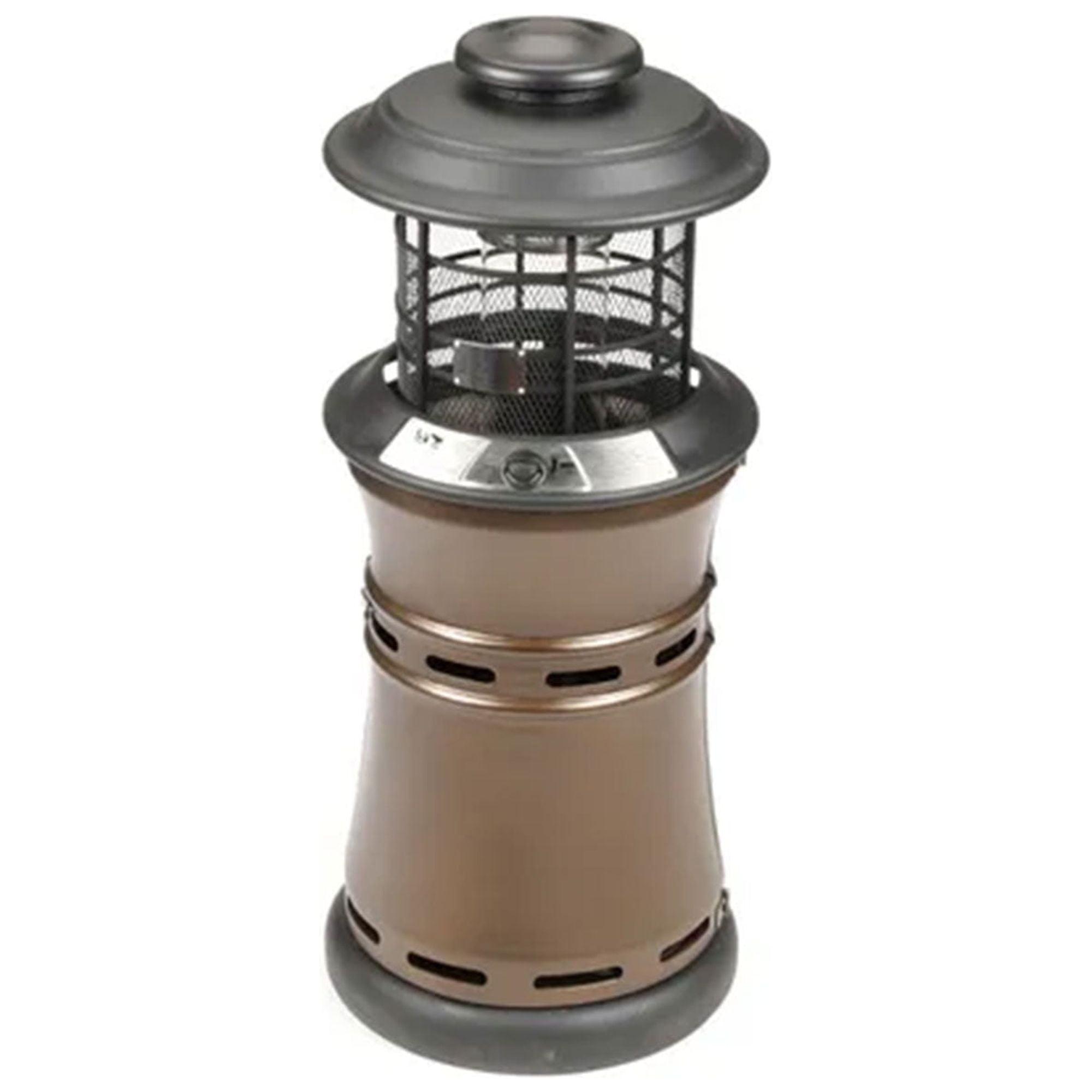 Four Seasons Courtyard Inferno 36,000 BTU Radiant Liquid Propane Gas Patio Heater Outdoor Backyard Warmer with Adjustable Heat Temperatures, Bronze