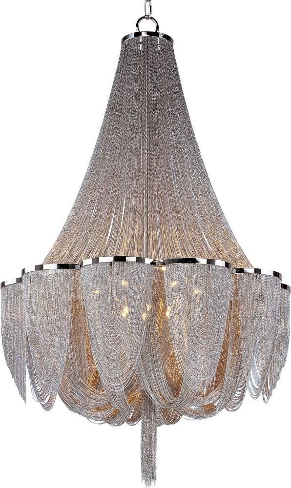 -Fourteen Light Chandelier In Modern Style-34 Inches Wide By 55 Inches High Maxim Lighting 21467Nkpn