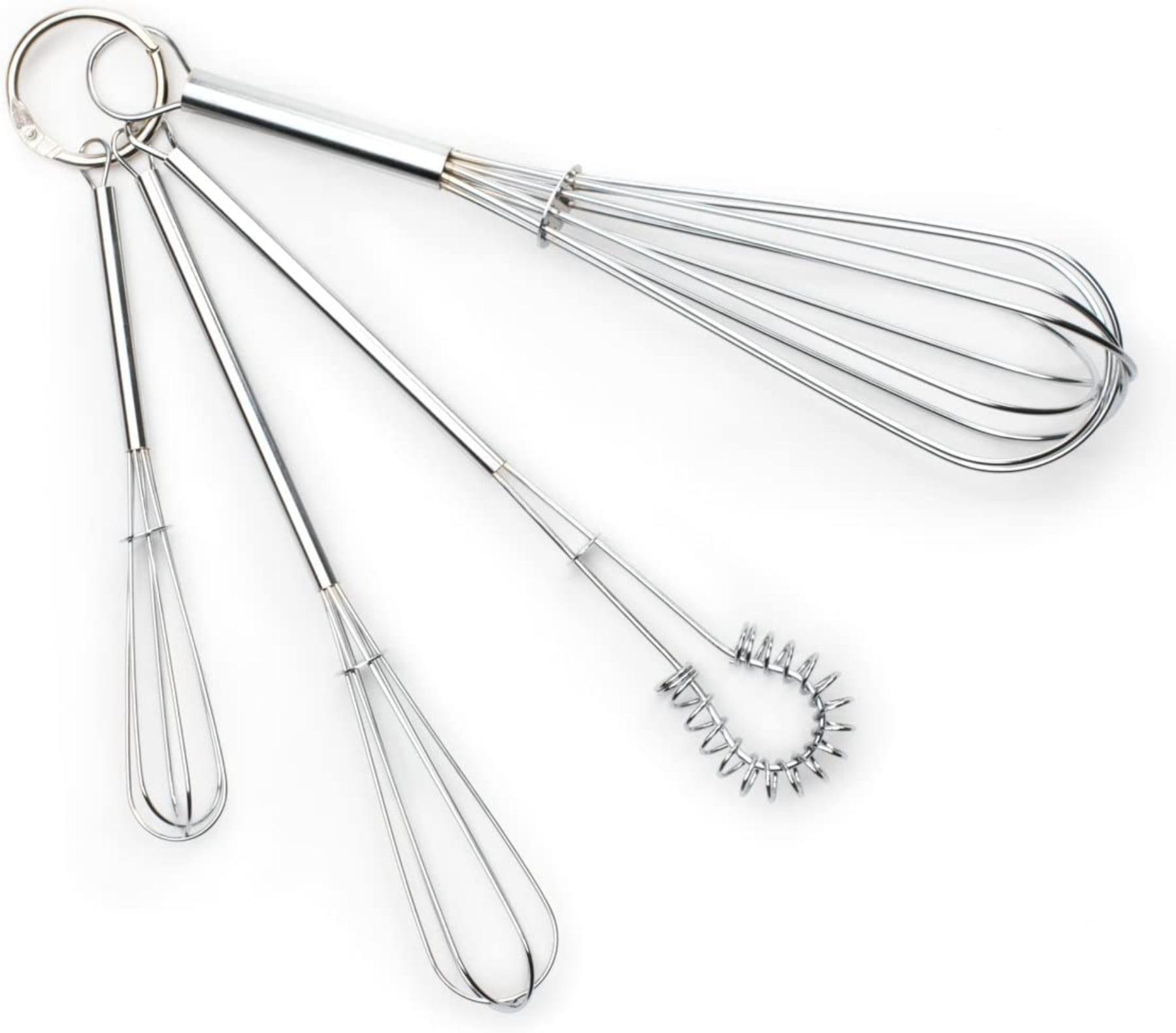 Stainless Steel Mini Balloon Whisk Set, 4 Pieces