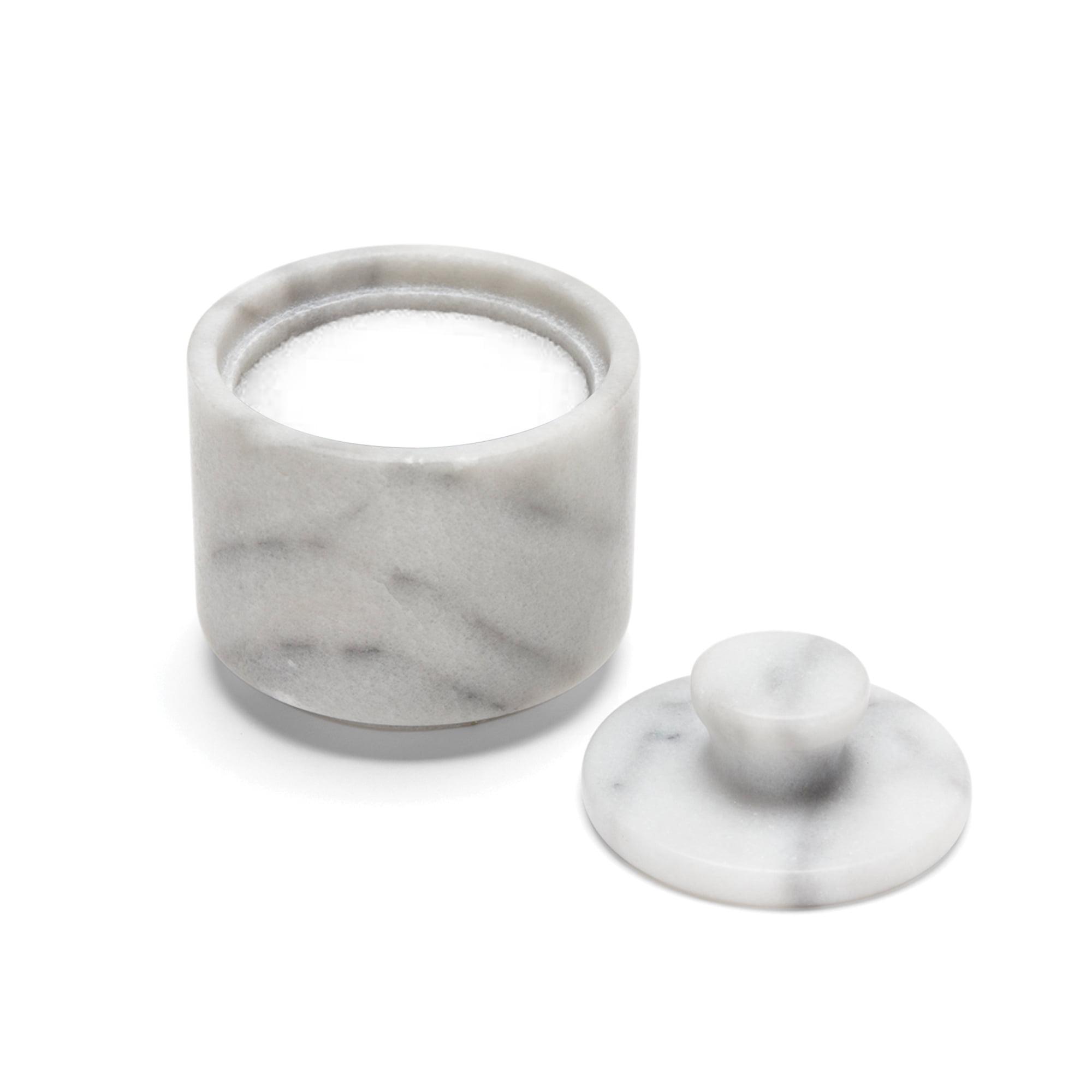 Fox Run Brands Marble Salt Cellar, White