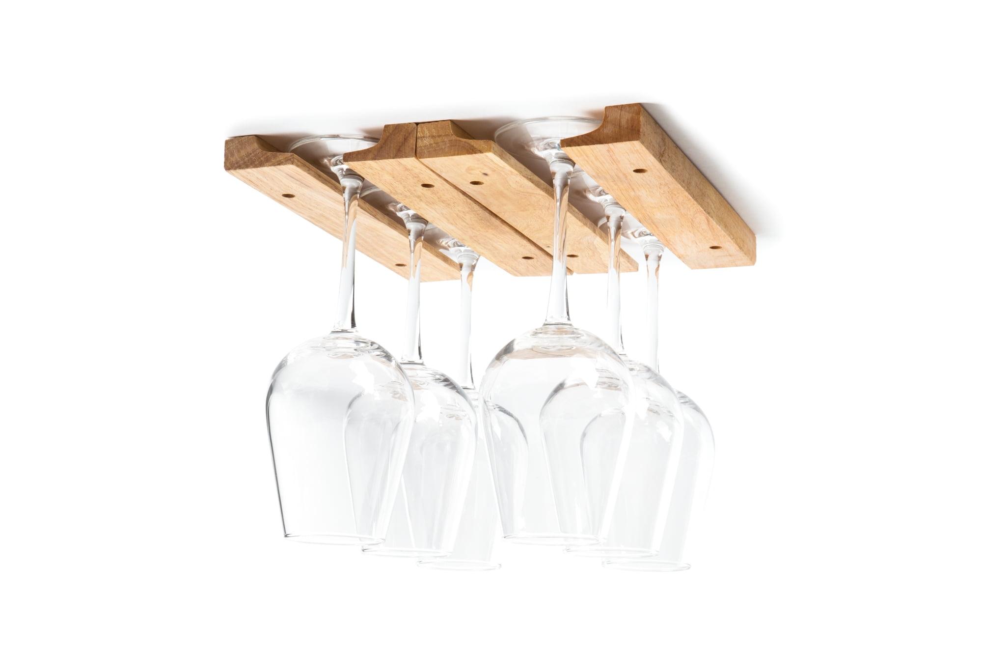 Wine Glass Holder in Natural Wood