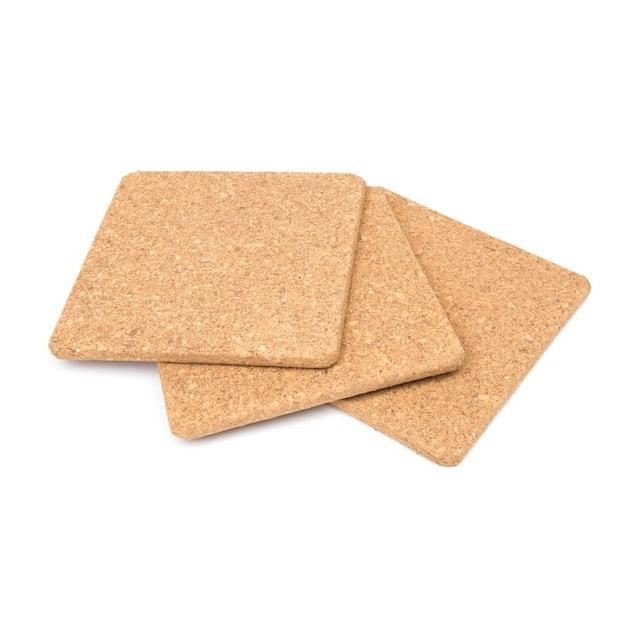Fox Run Square Cork Trivets, Set of 3