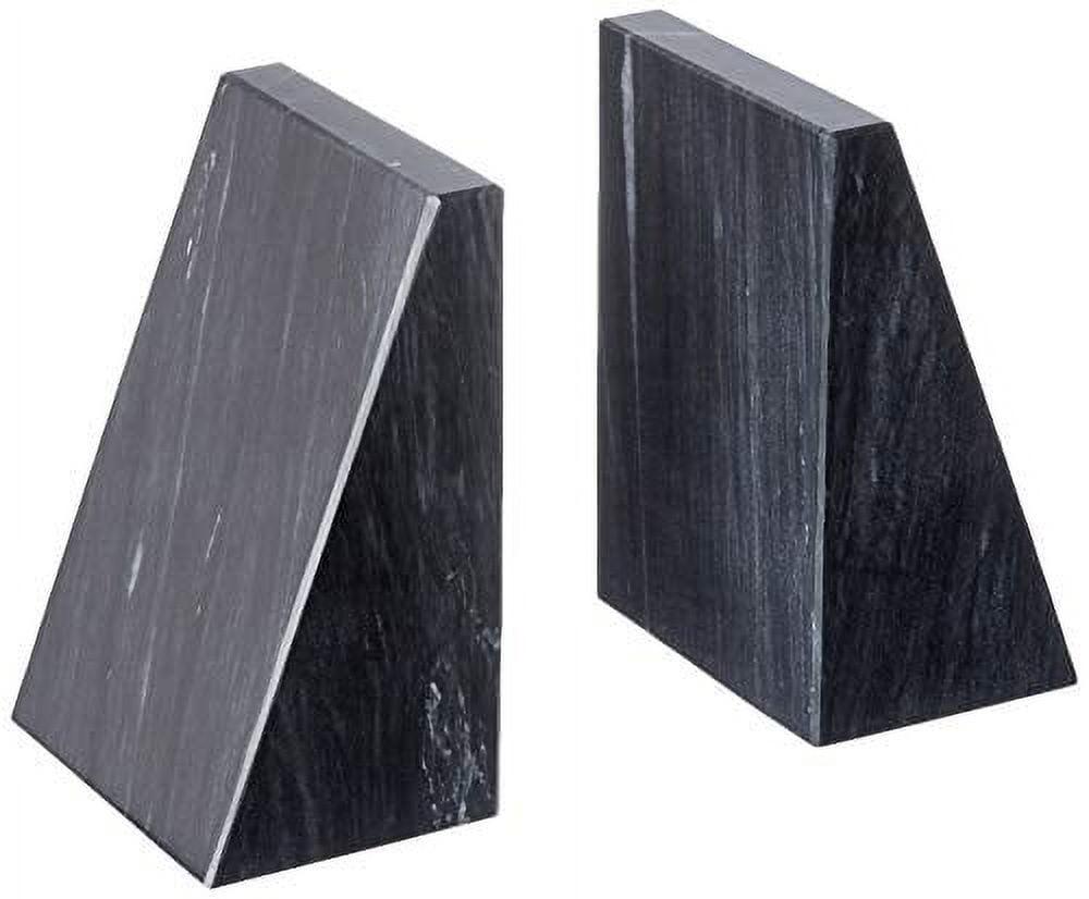 Triangular 100% Natural Polished Marble Bookends