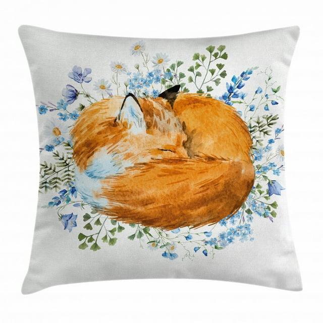 Ambesonne Fox Reversible Pillow Cover