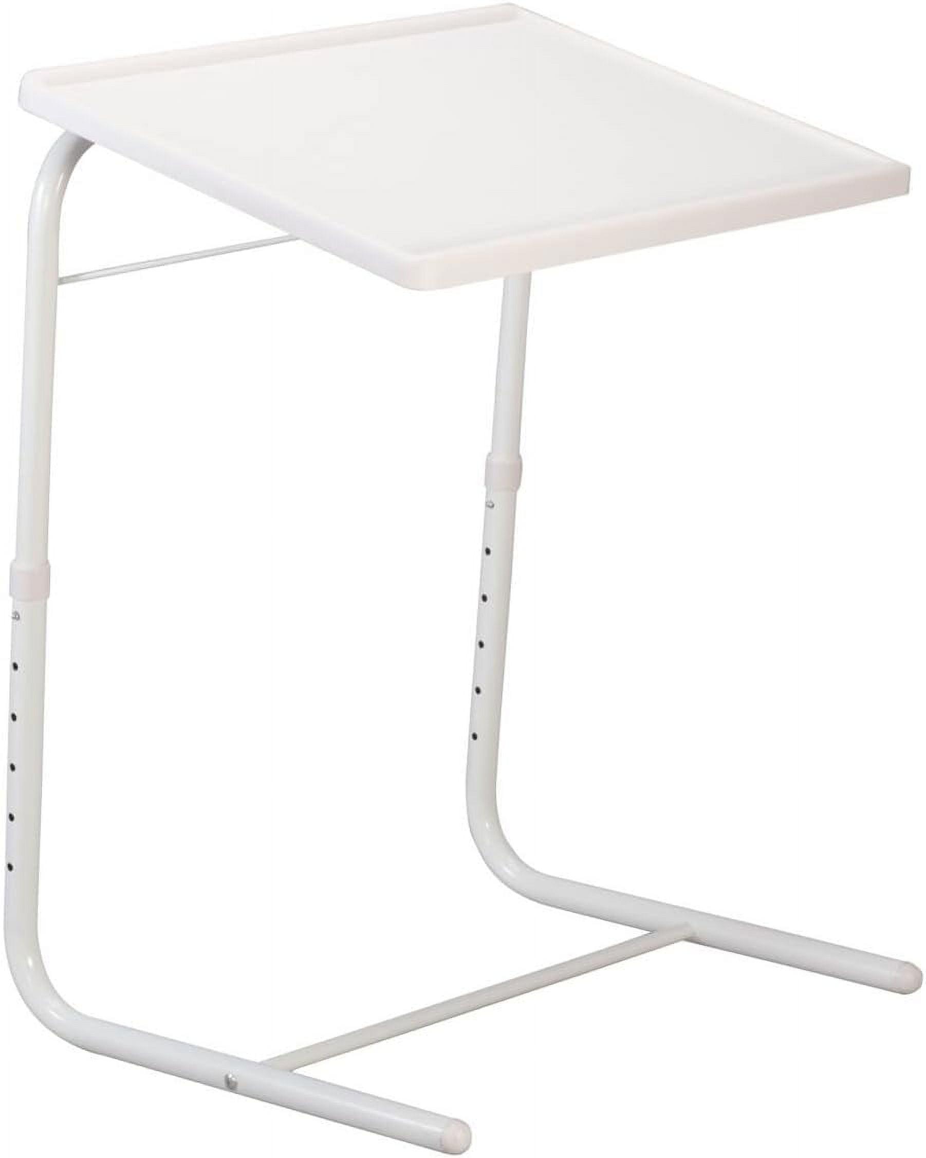 White Adjustable Height and Angle Tray Table