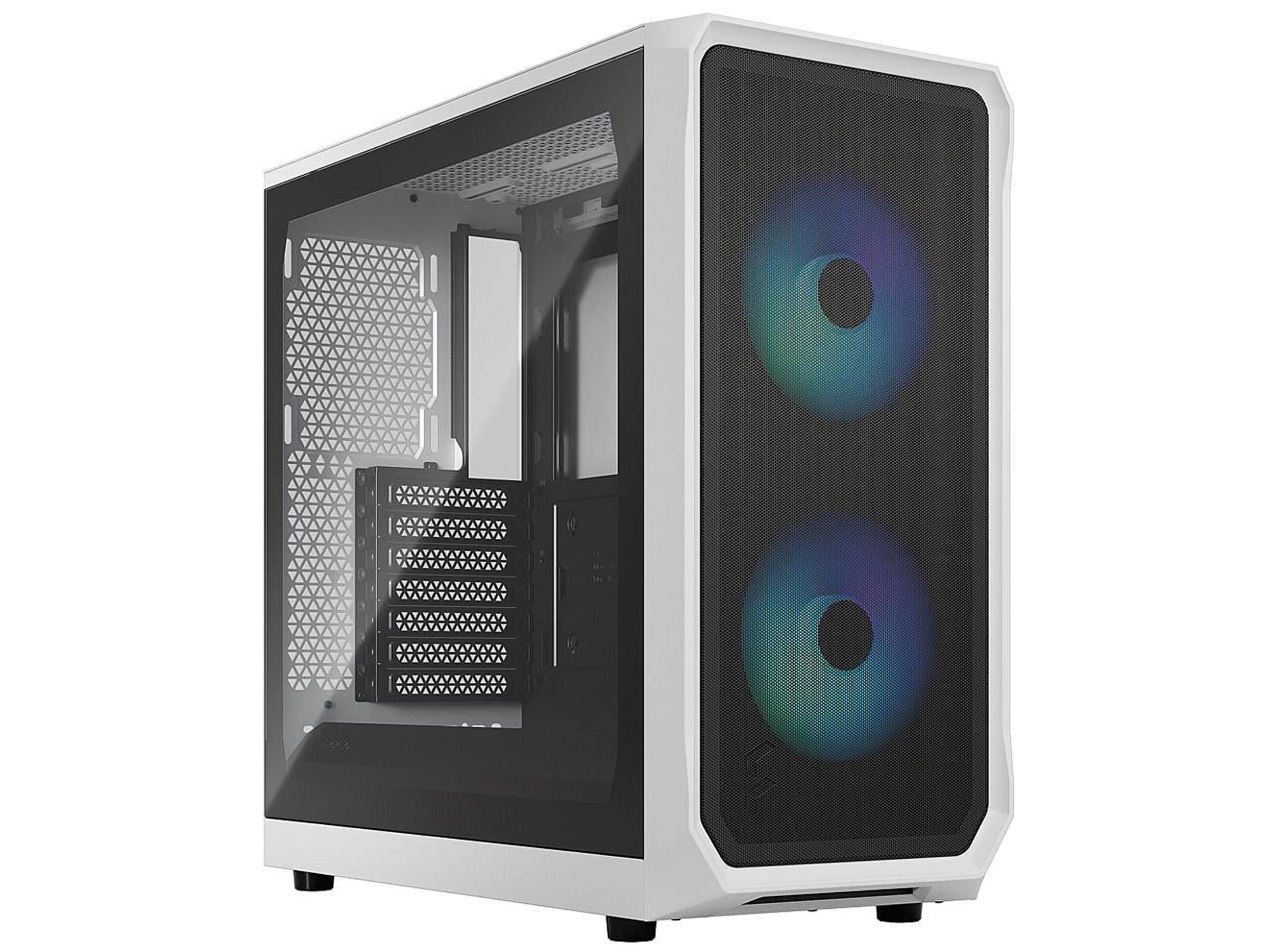 White RGB Tempered Glass Mid Tower Gaming Case