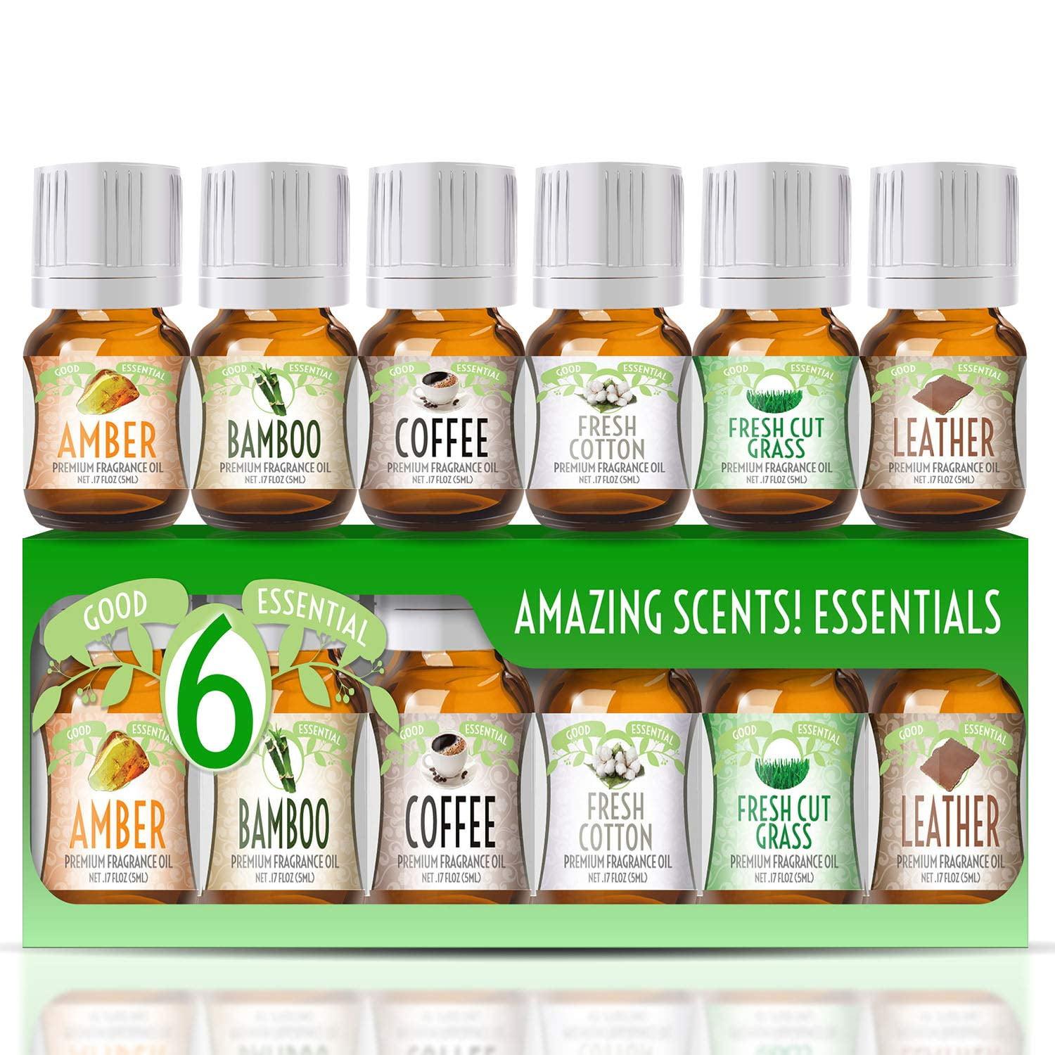 Good Essential 6-Pack Scented Aromatherapy Oils Set