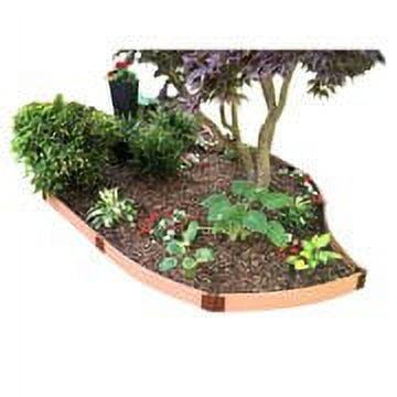 Light Brown Composite Curved Landscape Edging Kit