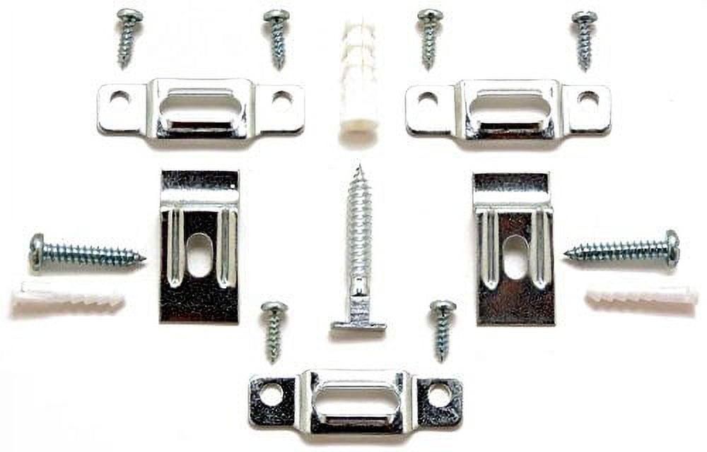 Silver T-Lock Security Hanger Set for Wood and Metal Frames