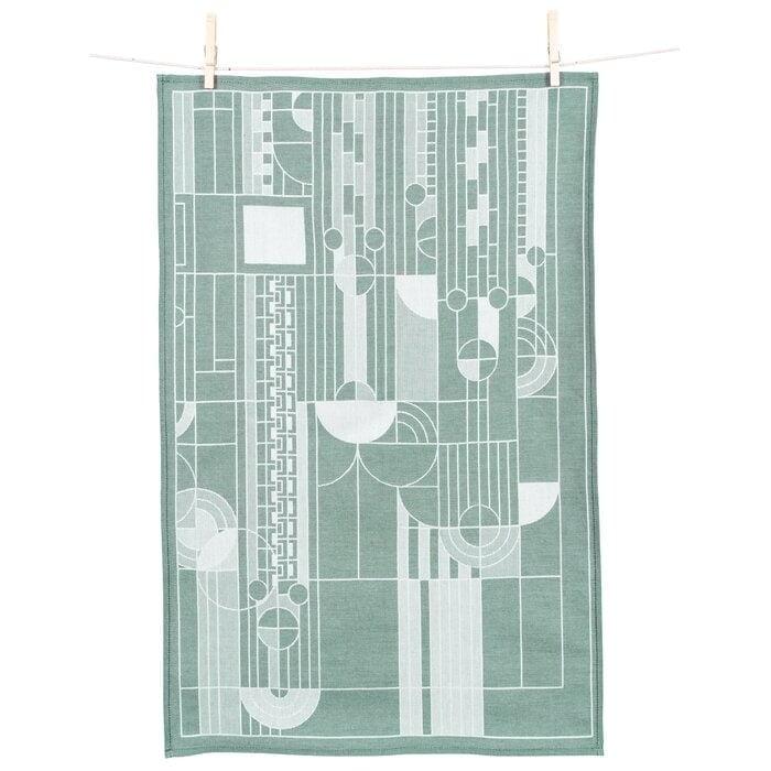 Frank Lloyd Wright Cotton Jacquard Kitchen Towel Linen Set (Set of 2)