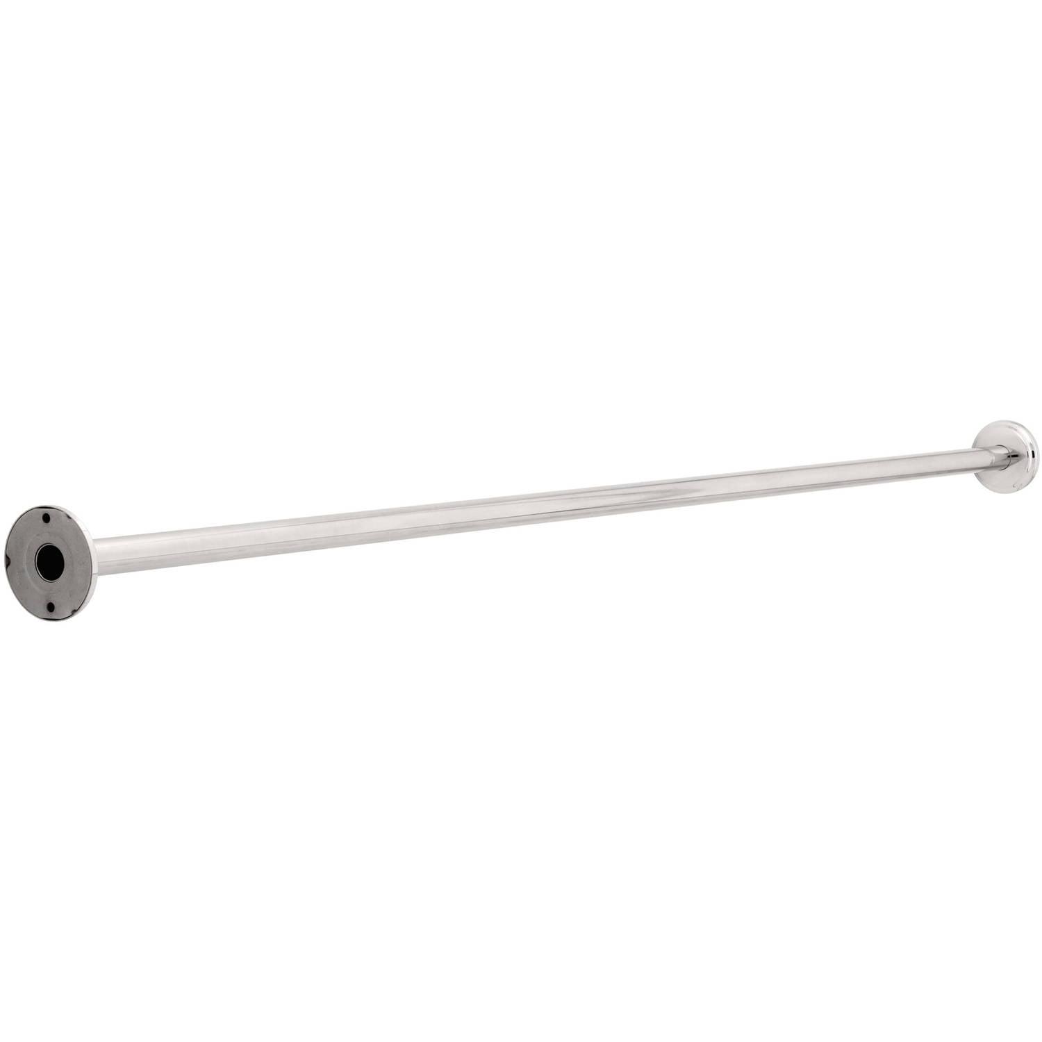 Franklin Brass 1" x 60" Shower Rod with Step Style Flanges, Available in Multiple Colors
