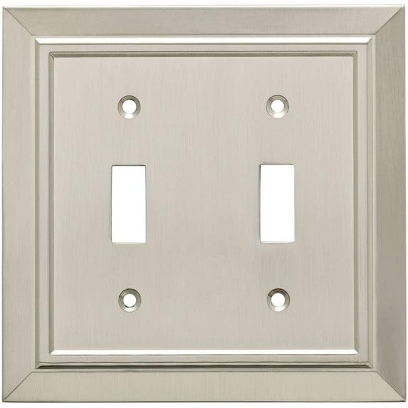 Franklin Brass Classic Architecture 2-Gang Toggle Light Switch Wall Plate