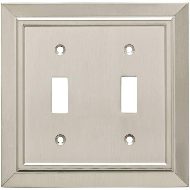 Franklin Brass Classic Architecture 2-Gang Toggle Light Switch Wall Plate