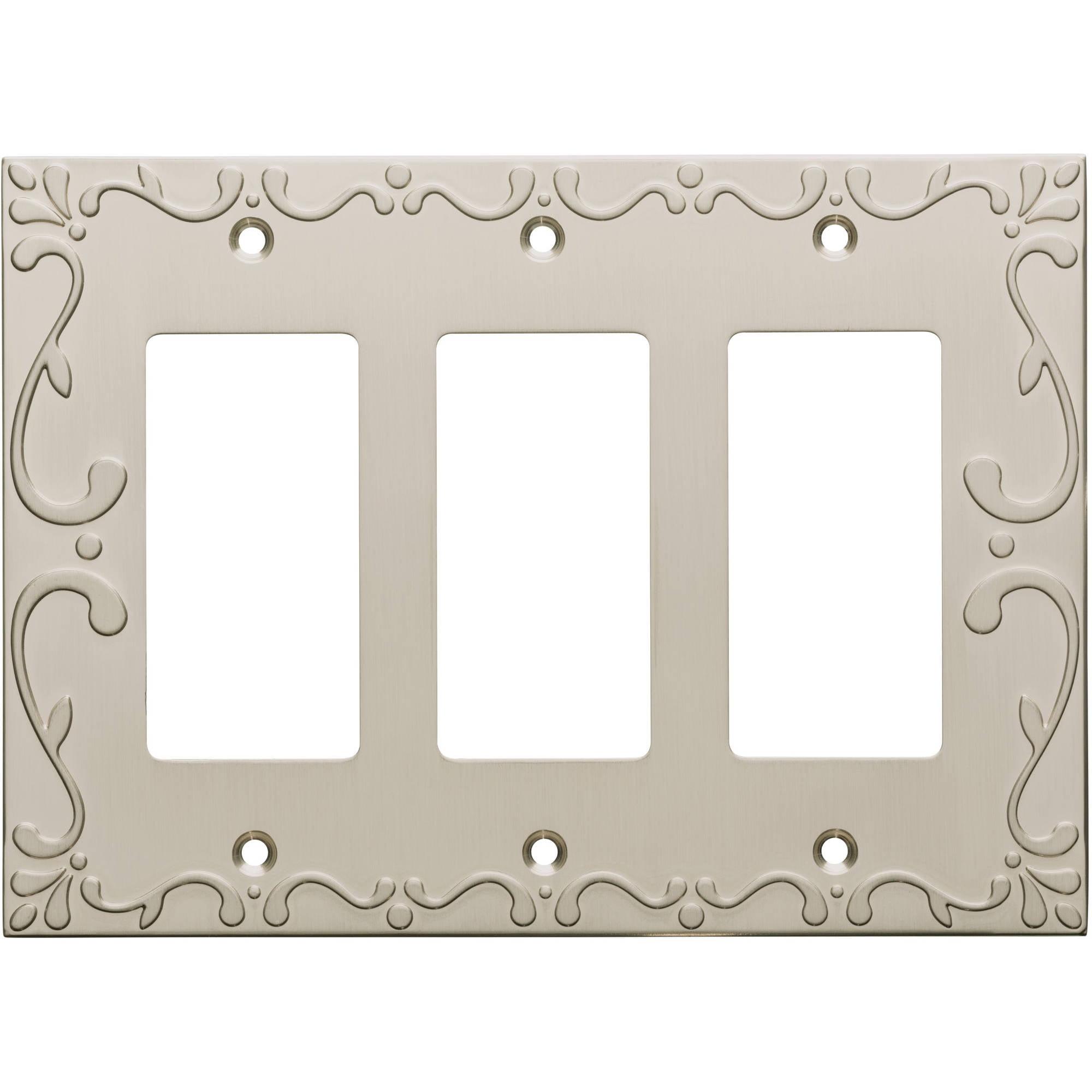 Franklin Brass Classic Lace Triple Rocker Wall Plate