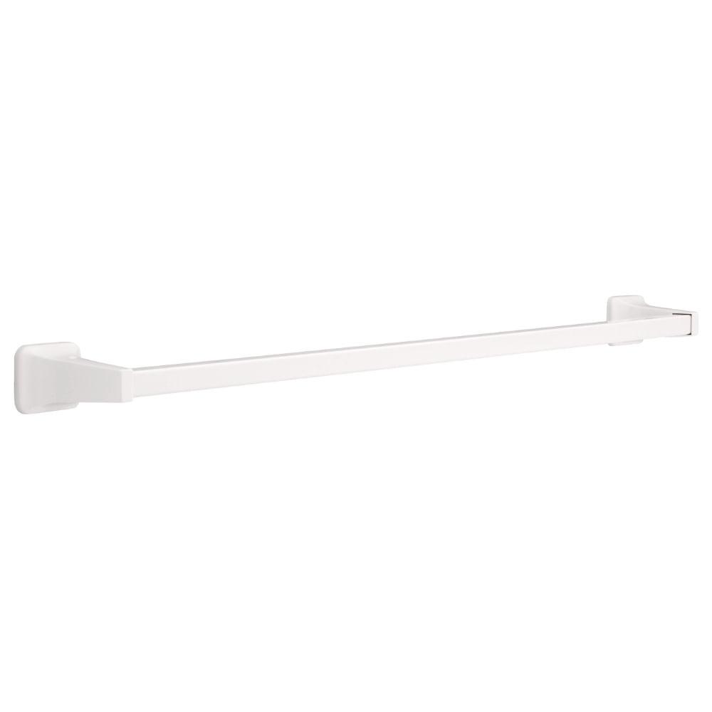 Futura 30" White Zinc Wall Mounted Towel Bar