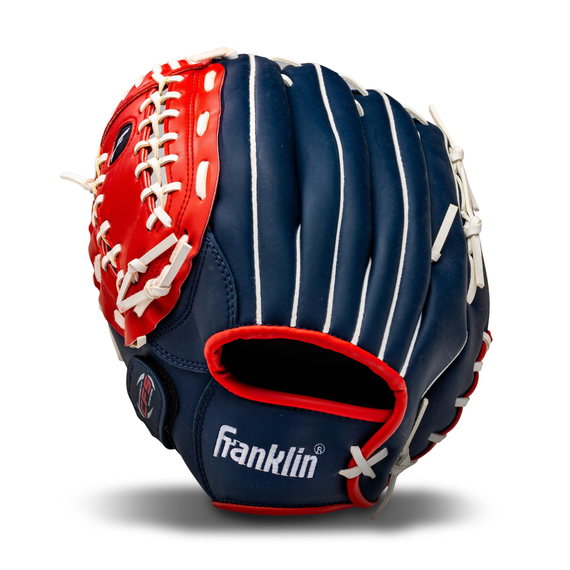 Franklin Sports Field Master USA Series 12.0" Baseball Glove - Left Handed Thrower Blue/Red