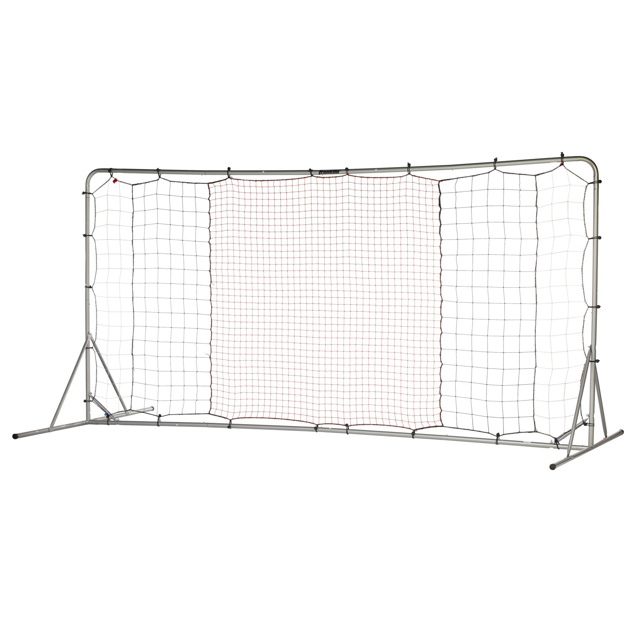 Franklin Sports Soccer Rebounder - Tournament Steel Rebounding Net -  Training - 12'x6' - Silver