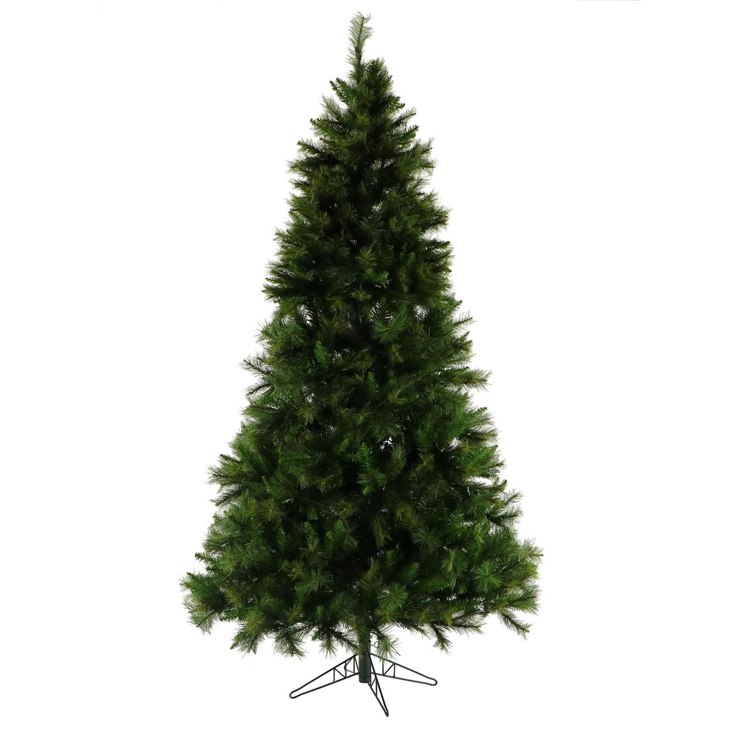 6.5-Foot Green Pine Artificial Christmas Tree with Metal Stand