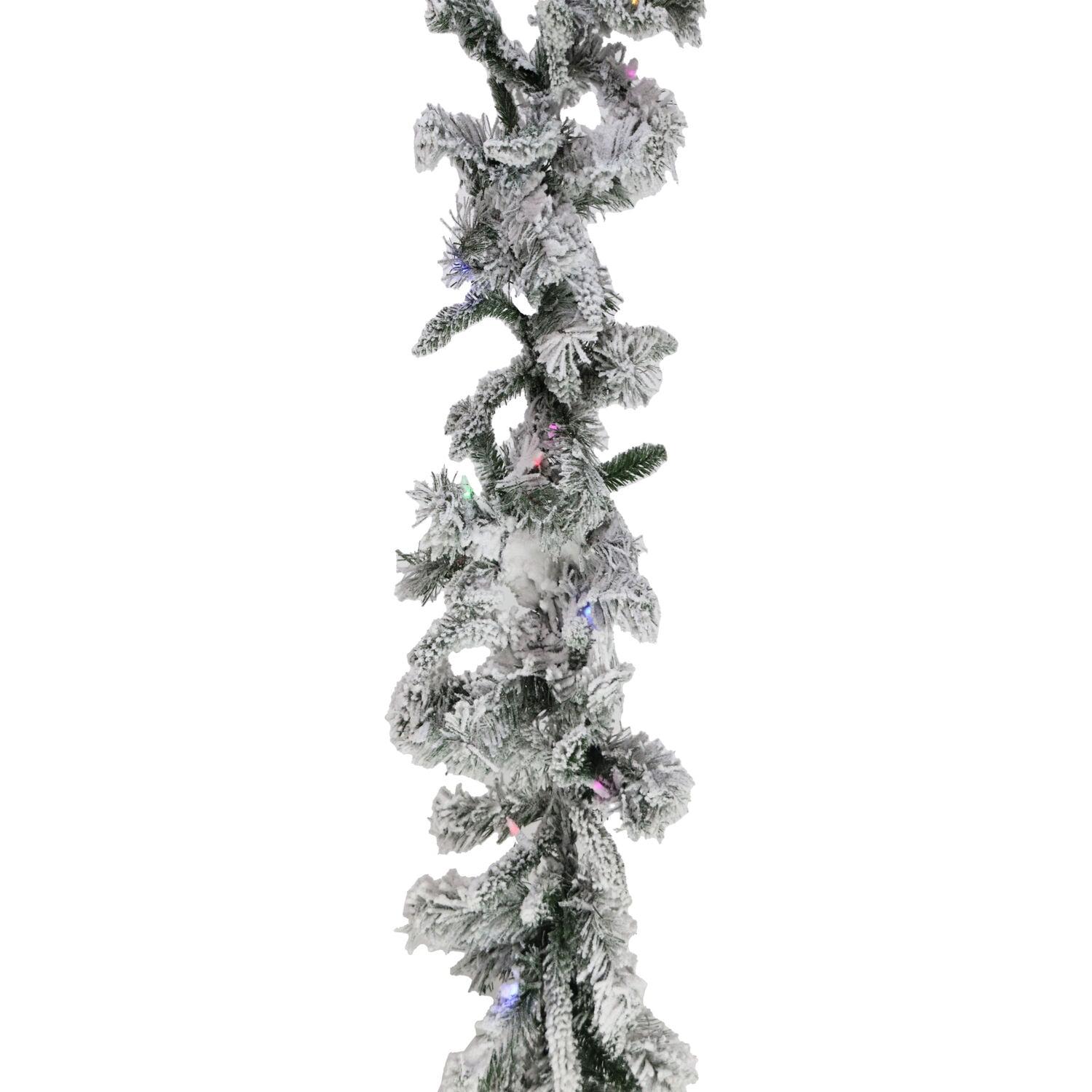 Fraser Hill Farm 108'' in. Lighted Faux Pine Garland
