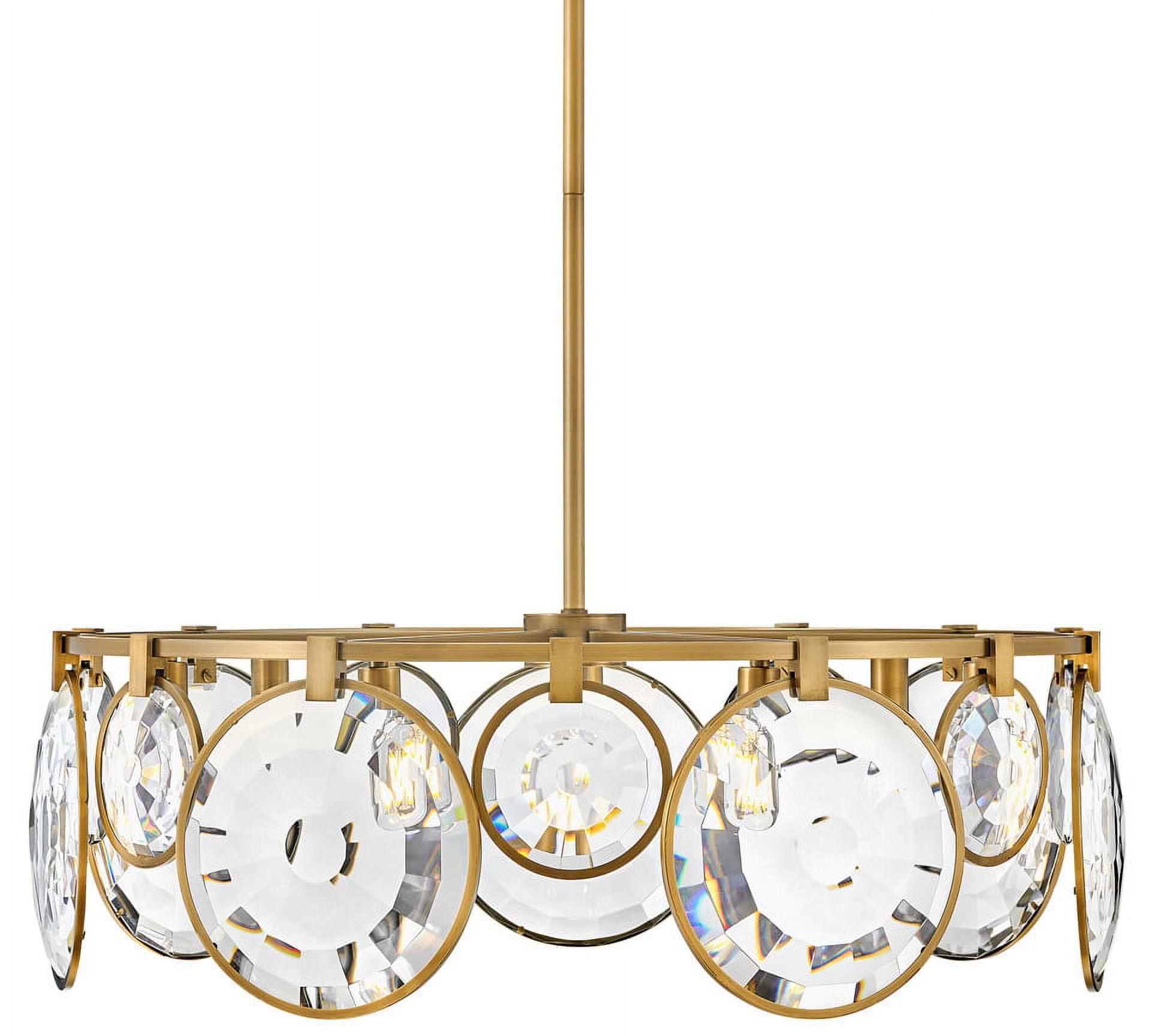 Nala 7 - Light Fabric Dimmable Geometric Chandelier