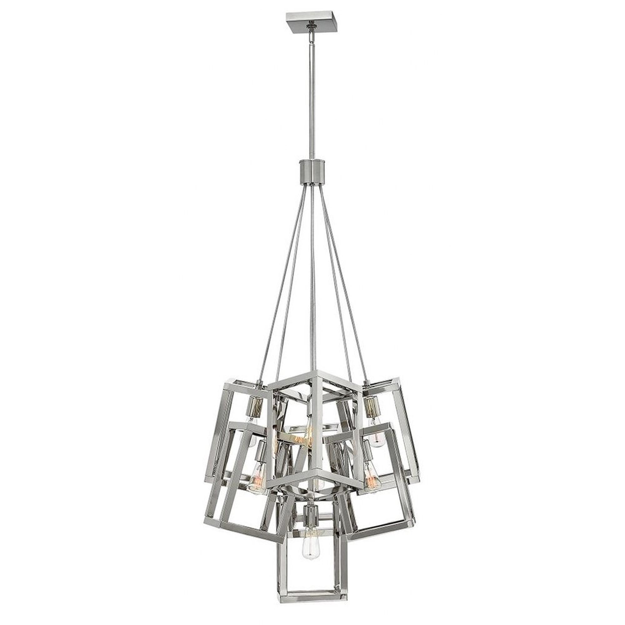 Fredrick Ramond Fr42448pni 7 Light Large Foyer Multi Light Pendant From The Ensemble