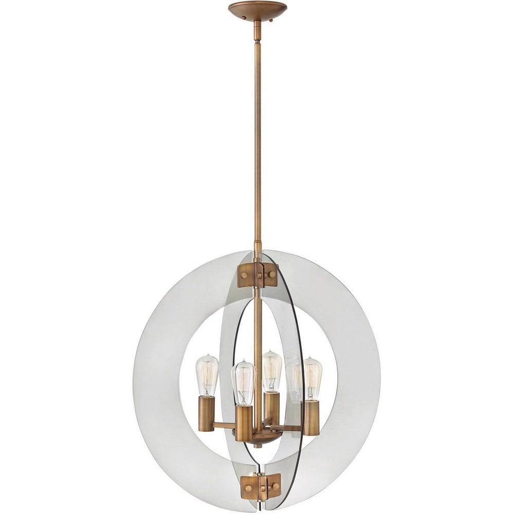 Fredrick Ramond Fr47506 Solstice 4 Light 24" Wide Chandelier - Brass