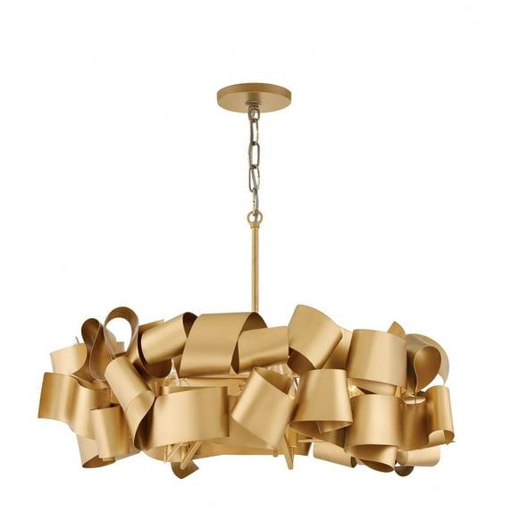 Fredrick Ramond Delfina Five-Light Chain-Hung Modern Chandelier