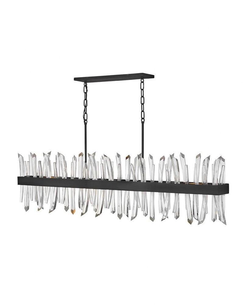 Fredrick Ramond Lighting - Revel-Six Light Linear Oval Chandelier in Modern