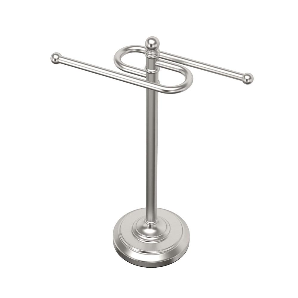 Countertop Essentials | Hand Towel Holder with Padded and Weighted Circular Base, for Bathroom, Kitchen