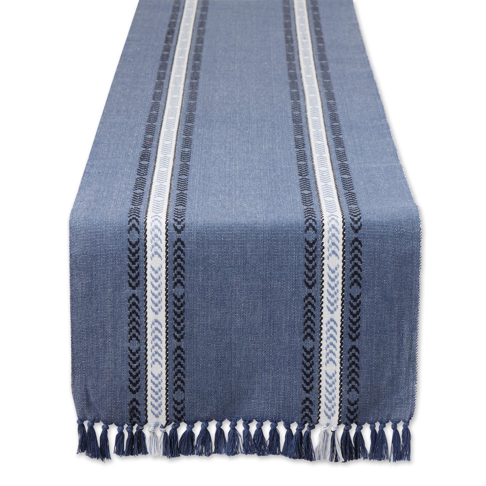 Union Rustic Aleahya Striped 100% Cotton Table Runner