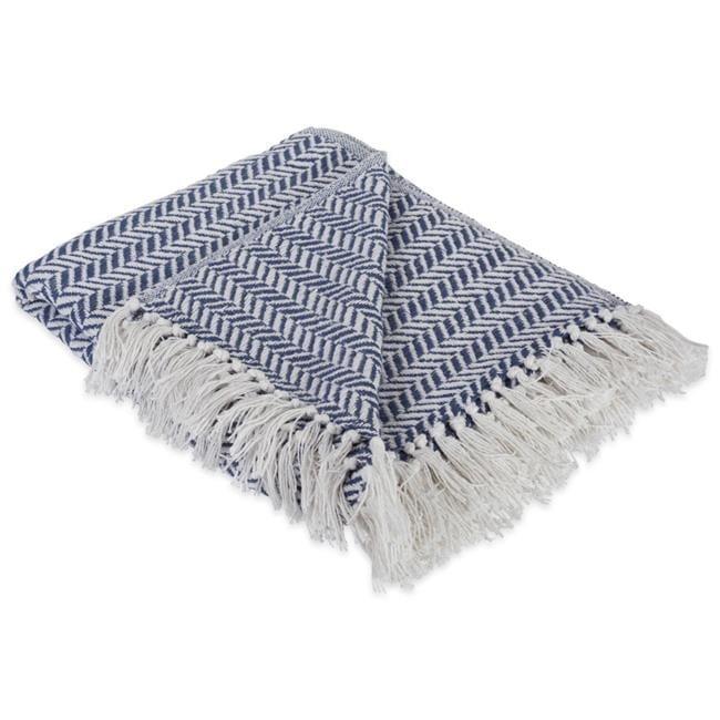 Design Imports  Herringbone Chevron Cotton Throw & Reviews | Wayfair