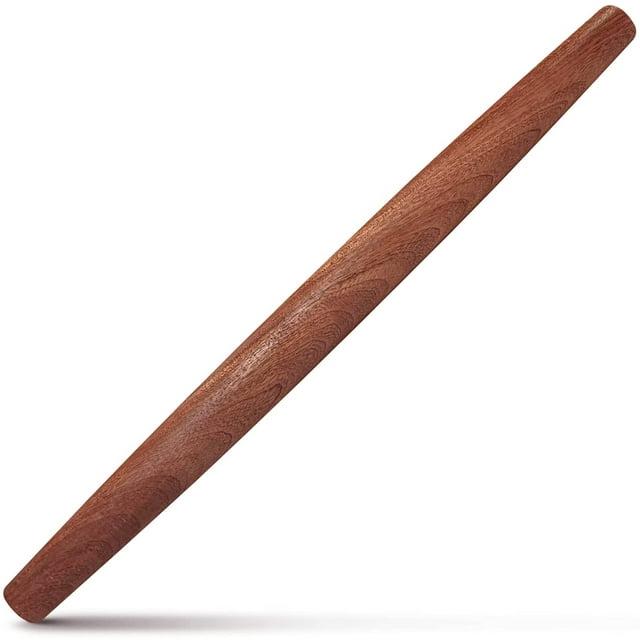 Rodillo Francés (17 Pulgadas) – Rodillo de Madera para Fondant, Masa de Pastel, Galletas, Pasteles, Masa – Diseño Cónico y Construcción Suave – Utensilio de Cocina Esencial