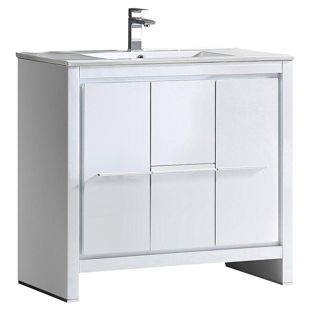 Fresca Allier 36" Free-Standing Single Sink Modern Bathroom Vanity Set