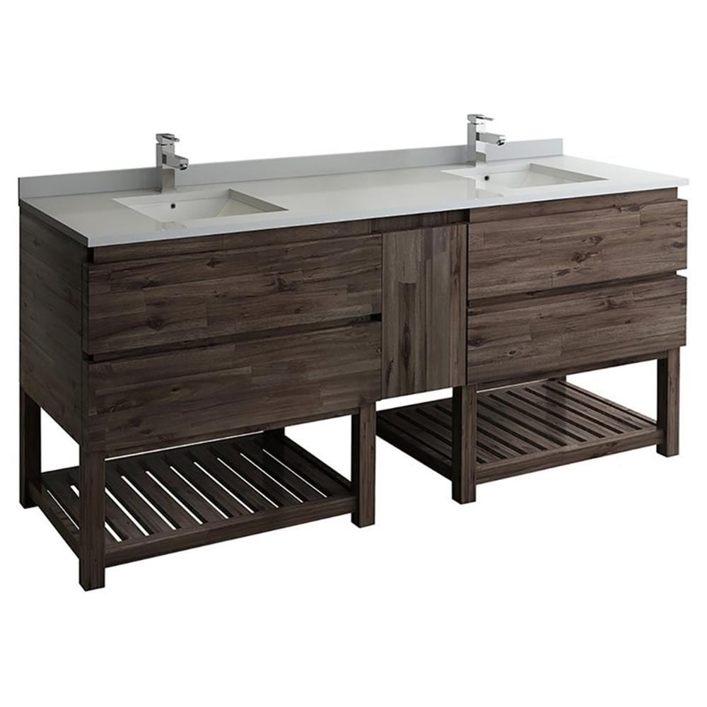 Fresca Formosa 82" Free-Standing Double Sink Bathroom Vanity Base Only