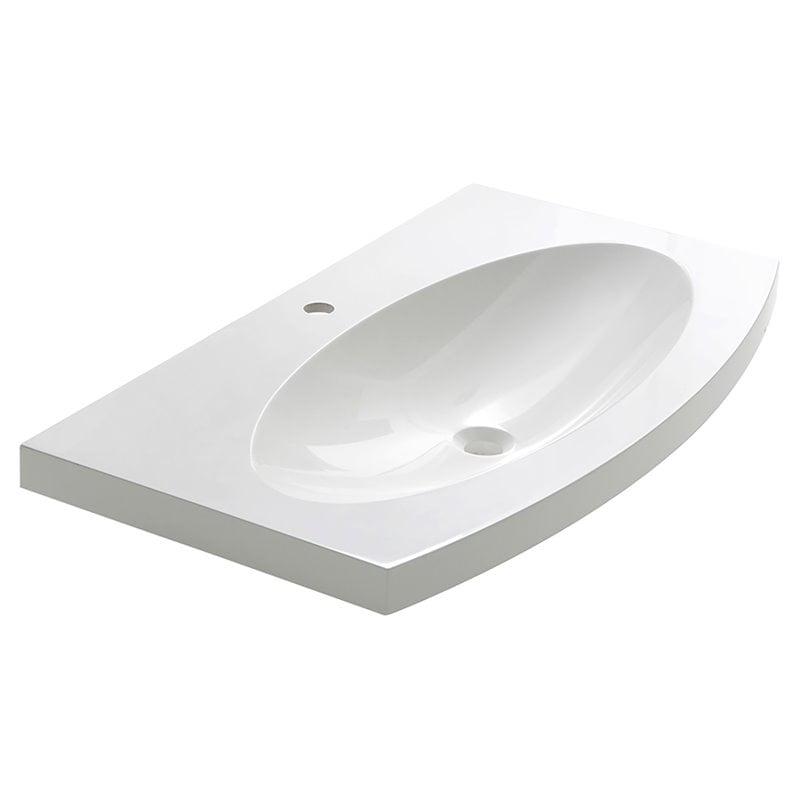 FVS5092WH Energia 36" Rectangular Drop-In Bathroom Sink