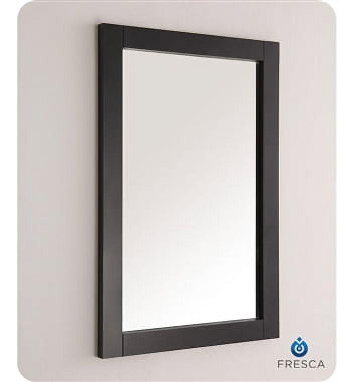 Fresca Hartford 20" Black Traditional Bathroom Mirror