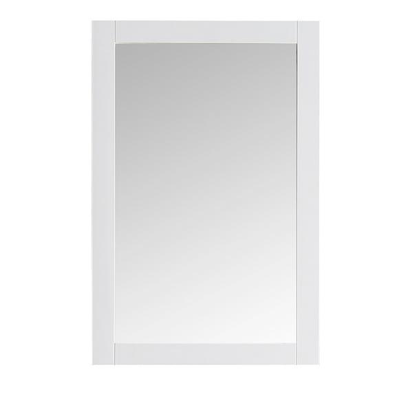 Hartford 20" Traditional Rectangular Wood Framed Bathroom Vanity Mirror