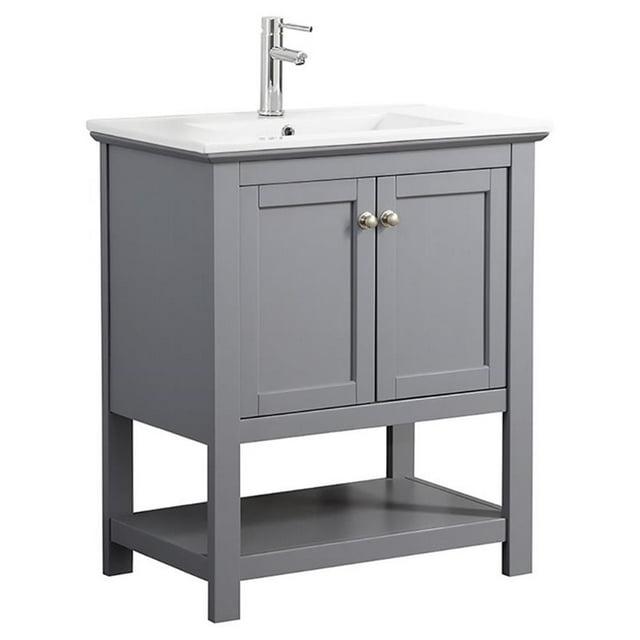 Fresca Manchester 30" Freestanding Single Sink Bathroom Vanity with Integrated Sink (Faucet Not Included)